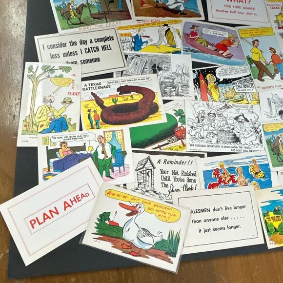 Vtg Postcards Lot of 20 **Random Selection!** Texas Funny Color Humor Laff Gram - Picture 2 of 8